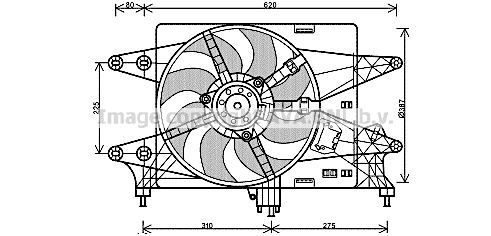 AVA QUALITY COOLING Ventilators, Motora dzesēšanas sistēma FT7559